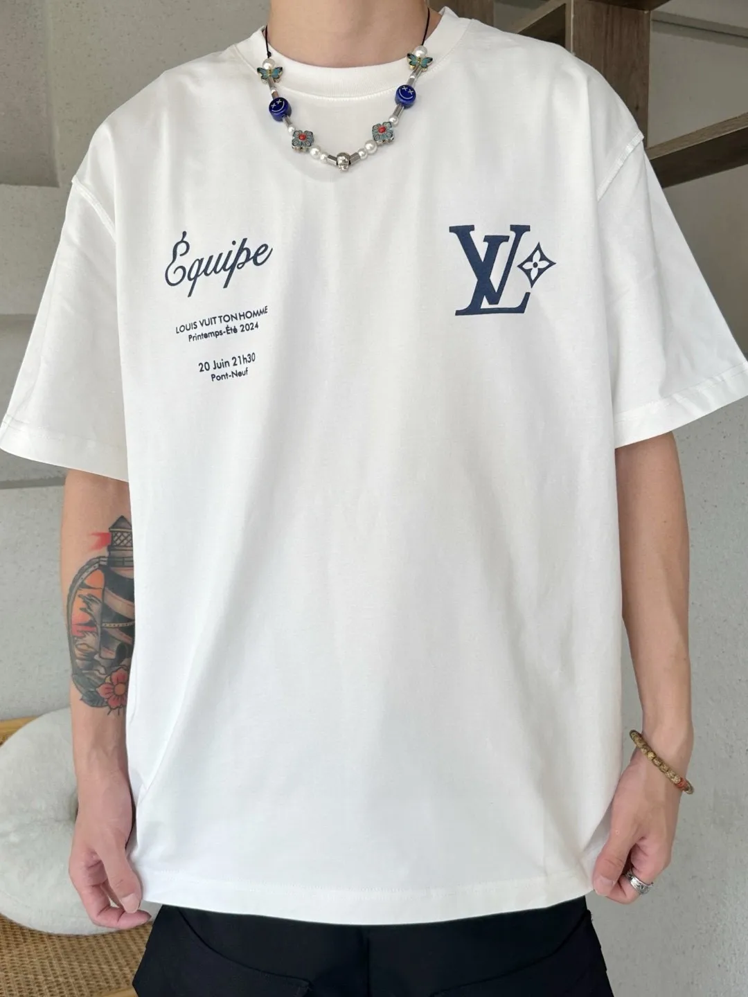 Louis Vuitton/Louis Vuitton Fei Dong’s first show limited printed short-sleeves